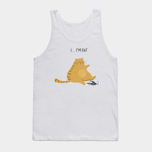 Funny fat cat Tank Top